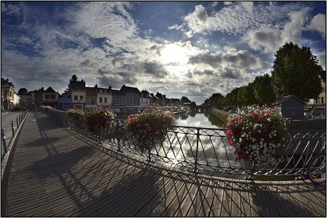 Le quartier Saint-Leu et ses maisons colorées à Amiens