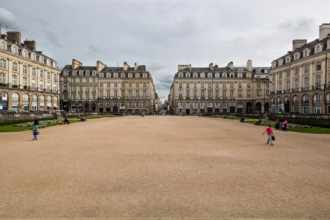 La place du Parlement de Bretagne à Rennes